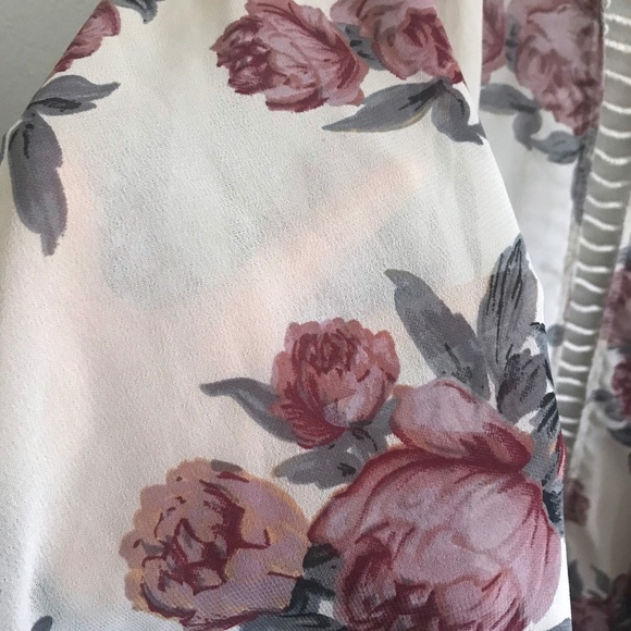 CHARLOTTE RUSSE Floral Kimono - Picture 3 of 4